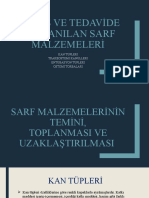 Teşhis Ve Tedavide Kullanılan Sarf Malzemeleri