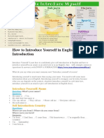 How To Introduce Yourself in English - Self