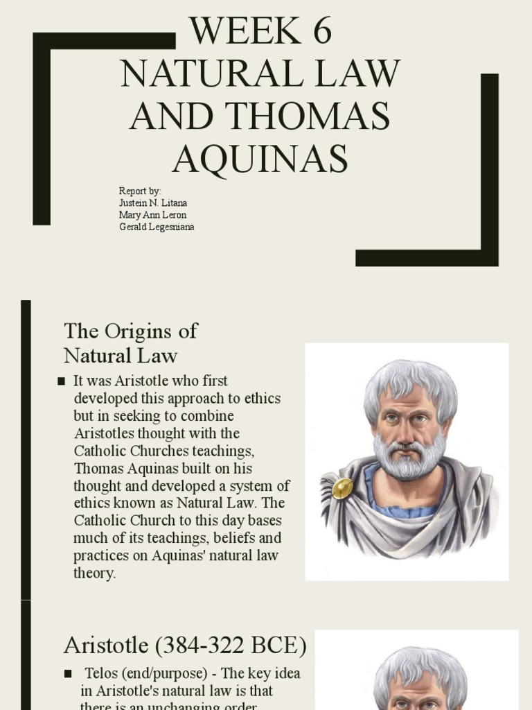 Natural Law and Aquinas' Ethics Explained | PDF | Thomas Aquinas ...