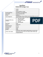 Spesifikasi FOKUS RPR Antigen Test