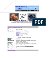 Kaolinite Mineral Data