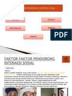 Faktor Pendorong Interaksi Sosial