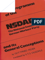 The Programme of the National Socialist German Workers’ Party (NSDAP) and Its General Conceptions- Facsimile Ed. for Academic Use Only (1932)