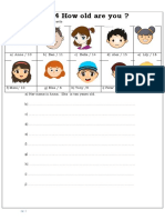 Unit 4 How Old Are You ?: Look and Write