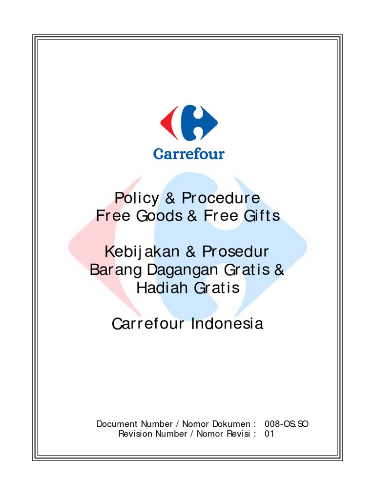 Free Goods and Gifts Policy Overview | PDF | Supply Chain Management