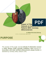 Journal Maria F Delong - Impact of Plaque Burden Vs Stenosis On Ischemic Events in Patient With Coronary Atherosclerosis