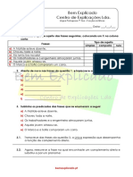 2.9 Funções Sintáticas Ficha de Trabalho 1