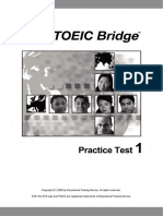 TOEIC Bridge Practice Test