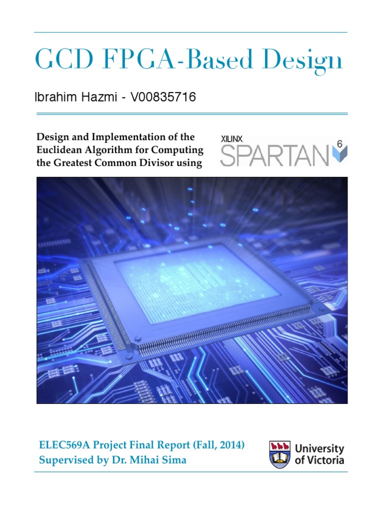 GCD Calculation via FPGA Design | PDF | Electronics | Electronic ...