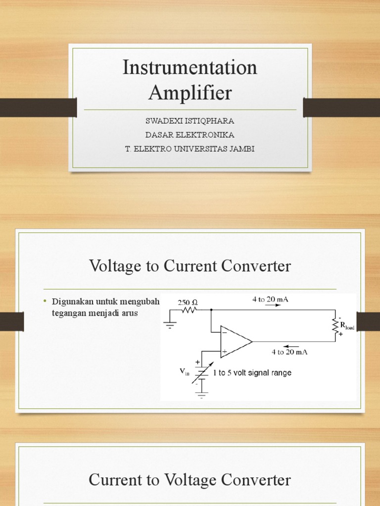 Instrumentation Amplifier | PDF