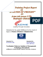 Report of Freight by Gulzar