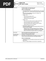 Alarm List ME Alarm Codes: Page 15 of 52 Version 01.00 (G4)