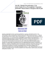 Diamantes en Bruto II Manual Psicoeducativo Y de Tratamiento D El Trastorno Limite de La Pers