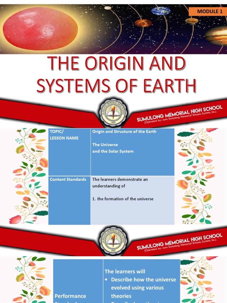 Earth Origin and Structure Explained | PDF | Earth | Solar System