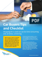Car Buyers Checklist April 2015