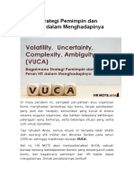 VUCA Strategi Pemimpin dan Peran HR
