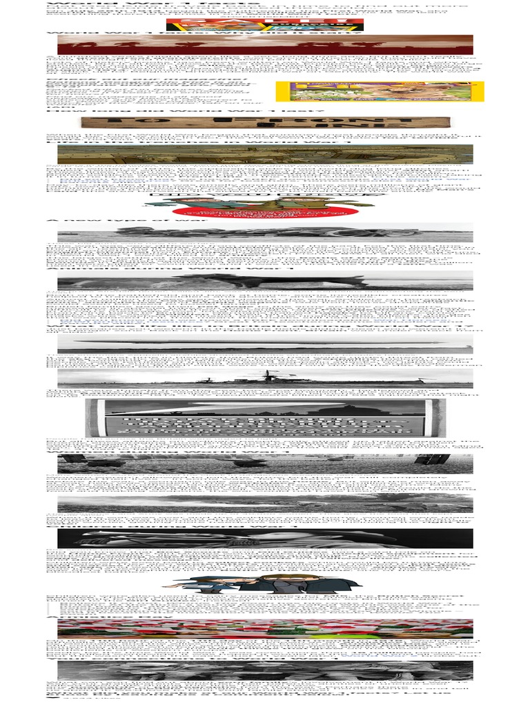 10 INTERESTING FACTS ABOUT WORLD WAR 1 FOR KIDS intelligence overview