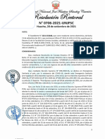 RR 0706 2021 UNJFSC Exp 2021 032848 Ratificar RF 0036 III 2021 FCCSS Designar Comision Grados Titulos Zoila Rueda Bazalar