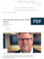 CEO Secrets - Rich Lesser of BCG Shares His Advice - BBC News