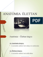 Anatómia - Élettan Bevezető