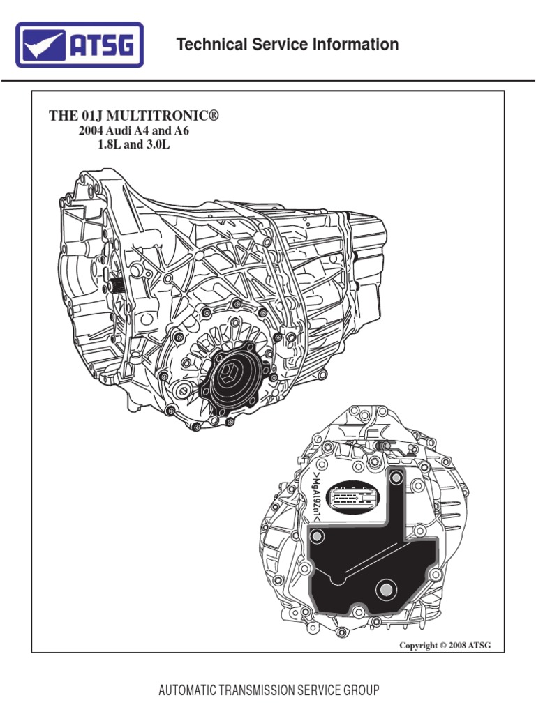Technical Service Information: The 01J Multitronic® | PDF ...