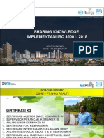 Sharing Knowledge IMPLEMENTASI ISO 45001: 2018: Ngadi Purnomo Qshe - PT - Wika Realty
