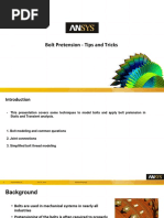 Modeling Bolted Connections in ANSYS | PDF | Screw | Finite Element Method