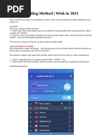 Carding Method - Wish in 2021: Accounts