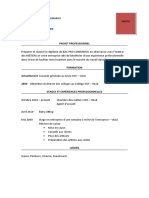 Exemple de CV Bac Pro