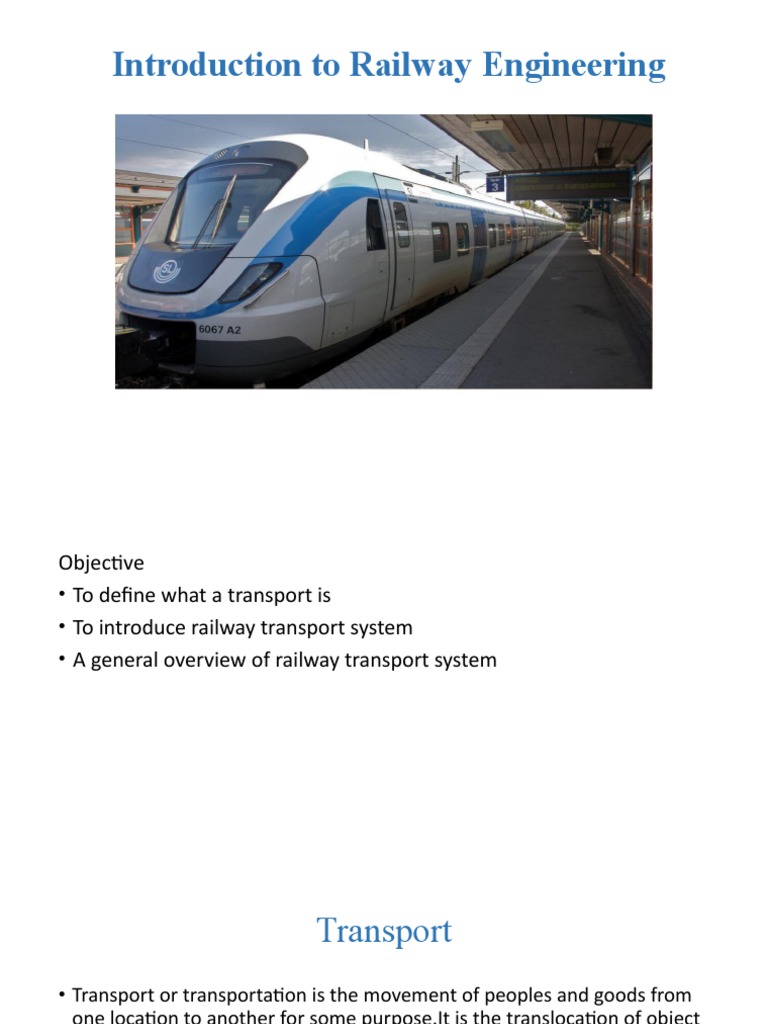 One Introduction To Railway Engineering PDF Transport Rail Transport