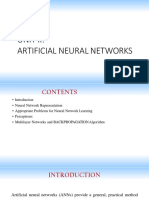 ANN: Artificial Neural Networks and Perceptrons