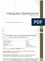 Aula 3 - PO - Modelo para PL