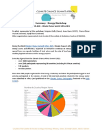 Summary Energy Workshop