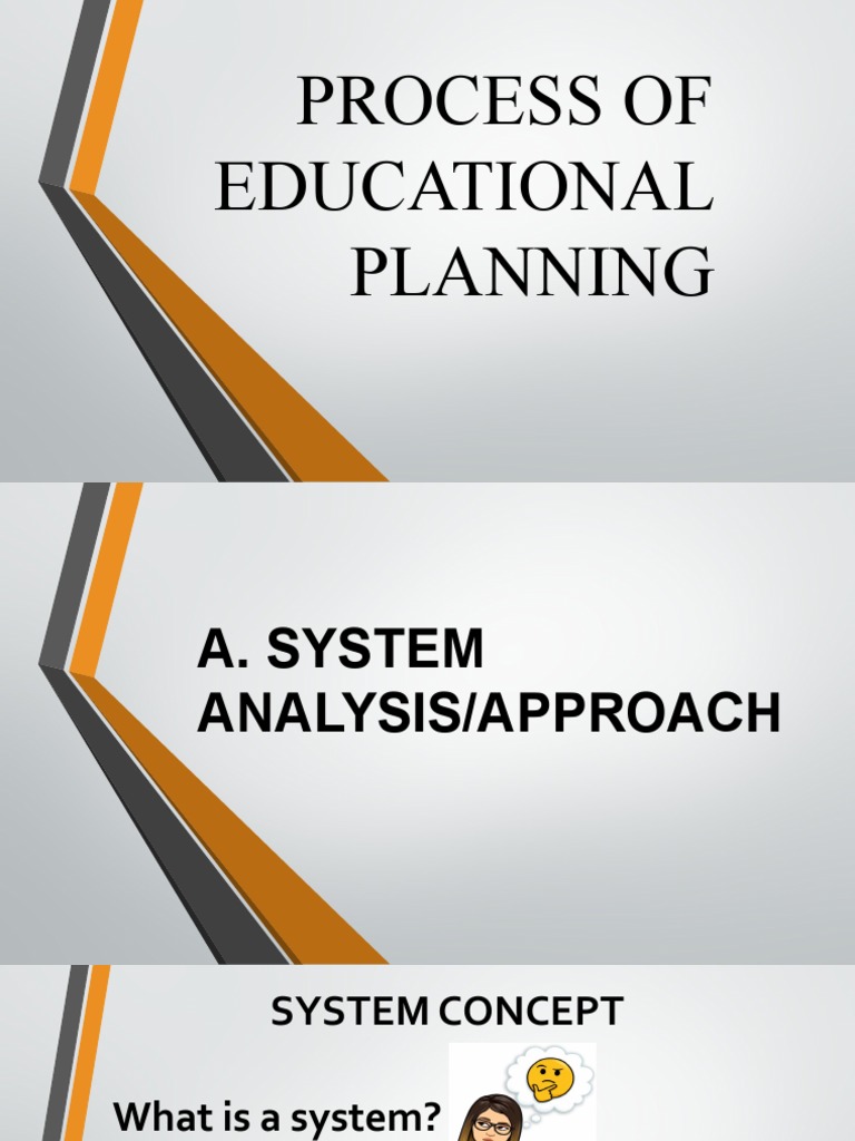 Process of Educational Planning PDF System Analysis