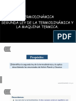 Termodinámica Segunda Ley de La Termodinámica y La Maquina Termica.