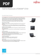 Notebook Computer LIFEBOOK U749 Datasheet en