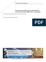 Burnout Syndrome Analysis Among Hospital Nurses Using Maslach Burnout Inventory - Human Service Survey (MBI HSS) : A Case Study