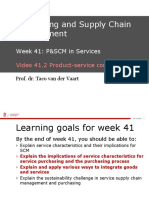Purchasing and Supply Chain Management: Week 41: P&SCM in Services