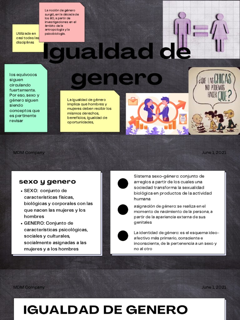 Igualdad de Género: Conceptos y Desafíos | PDF | Género | Estudios de ...