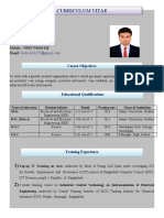 Curriculum Vitae: Md. Bador Ali