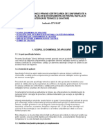 Specificaţie Tehnică Privind Certificarea de Conformitate A Calităţii Materialelor Şi Echipamentelor Pentru Instalaţii Interioare Termice Şi Sanitare