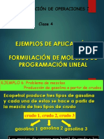 IO1-Clase04 Ejemplos Adicionales. Petróleos, Producción