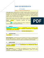 Modelo de Termo de Referência para Registro de Preços