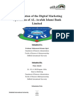 An Evaluation of The Digital Marketing Operations of AL-Arafah Islami Bank Limited