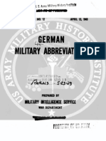 German Military Abbreviations