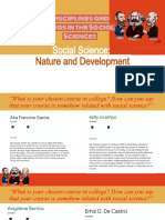 Social Science:: Nature and Development