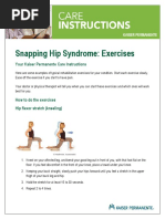 SI Joint Dysfunction Exercise Guide | PDF | Anatomical Terms Of Motion ...