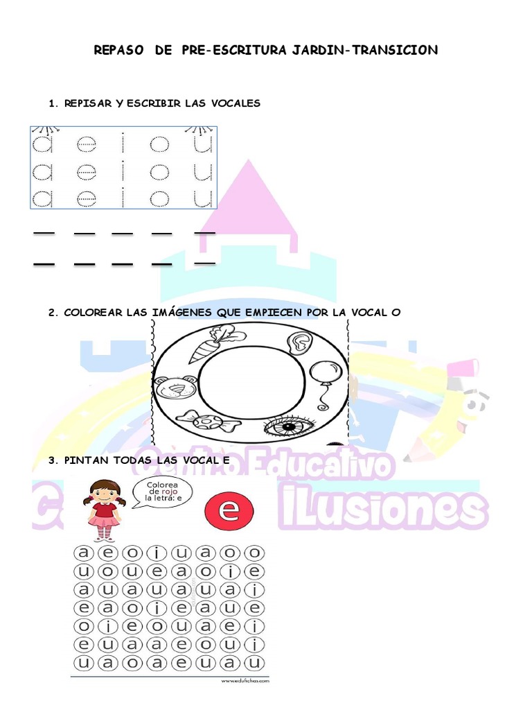 Actividades de Repisar en Preescolar | PDF | Artes del Lenguaje y ...