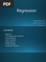 Regression: Rashid Mehmood M.Phil. (Education) 2 Semester