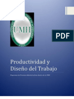 Productividad y Diseo Del Trabajo